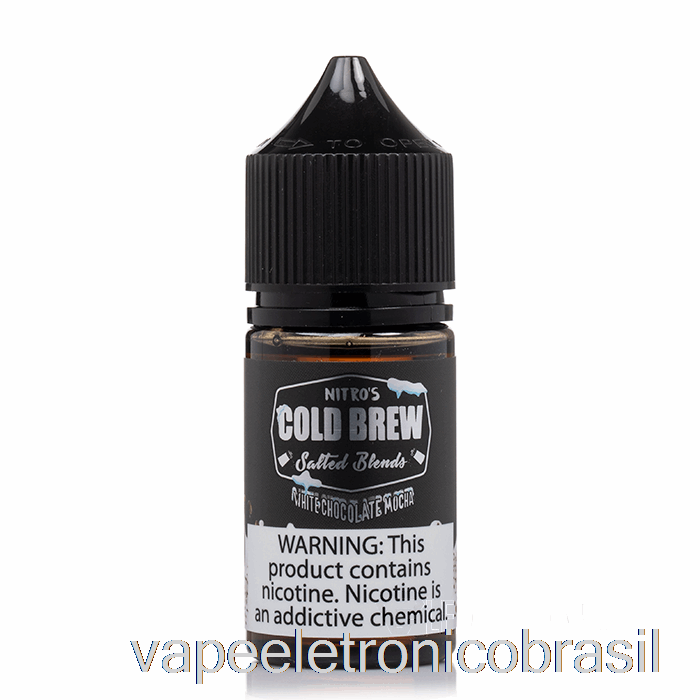 Vape Recarregável Mocha De Chocolate Branco - Nitros Cold Brew Salts - 30ml 25mg